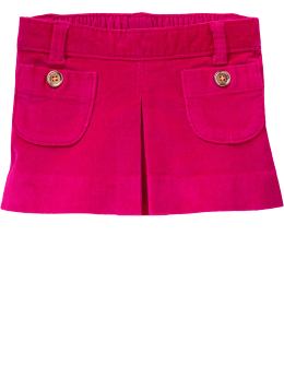 BabyGap: Pleated patch-pocket skirt - bright ruby
