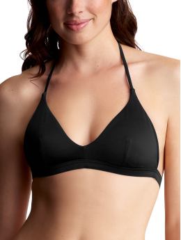 Women: Hardware triangle top - black