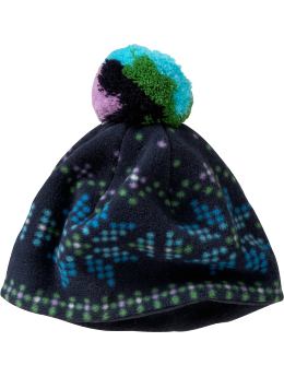 GapKids: Pom pom Pro fleece hat - blue galaxy