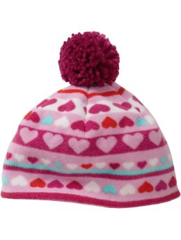 GapKids: Pro fleece heart hat - classic pink