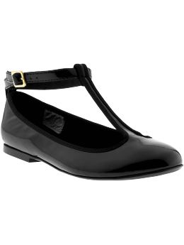GapKids: Patent T-strap Mary Jane shoes - true black