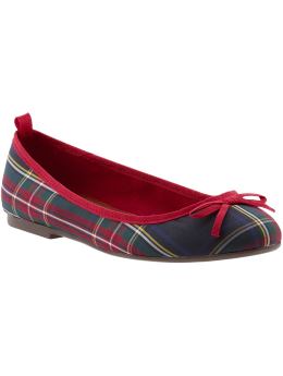 GapKids: Tartan plaid ballet flats - blue plaid