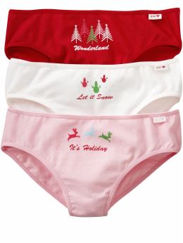 GapKids: Holiday snow bikinis (3-pack) - admiral red