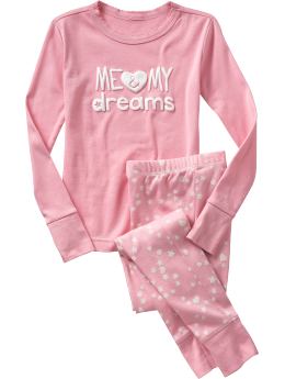 GapKids: Sweet dream long sleep set - classic pink