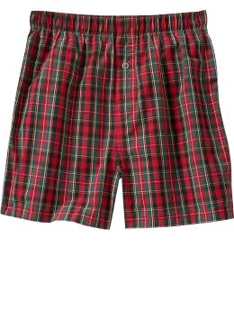 GapKids: Red plaid boxers - admiral red