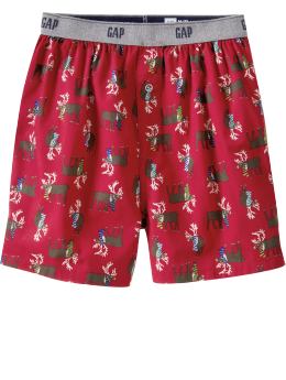 GapKids: Reindeer boxers - admiral red