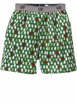GapKids: Holiday tree boxers - happy green