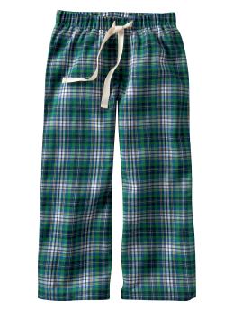 GapKids: Plaid pajama pants - happy green