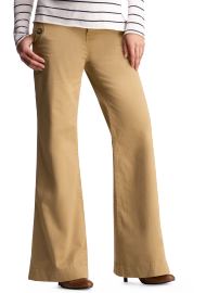 Demi panel stretch twill khakis