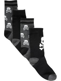 GapKids: Skull socks (2-pack) - heather gray