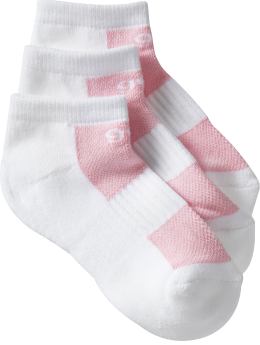 GapKids: Athletic ankle socks (3-pack) - classic pink