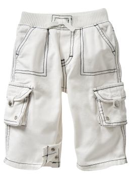 BabyGap: Pull-on cargo pants - off white