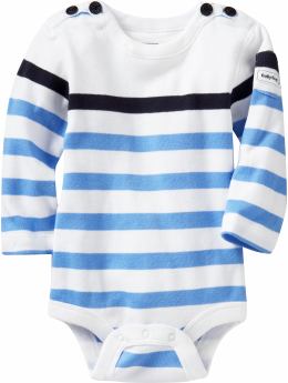 BabyGap: Nautical striped bodysuit - blue stripe