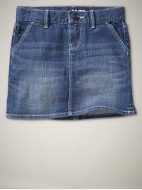Denim mini skirt (medium wash)