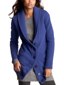 Women: Shawl cardigan - french navy