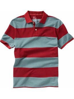 Men: The new striped polo - sled