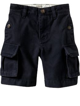 BabyGap: Flat front cargo shorts - true navy