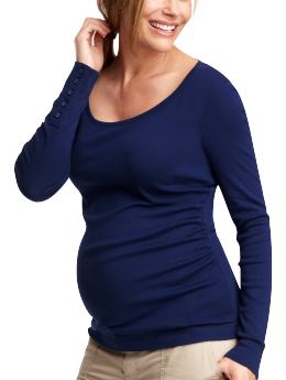Ruched button T
