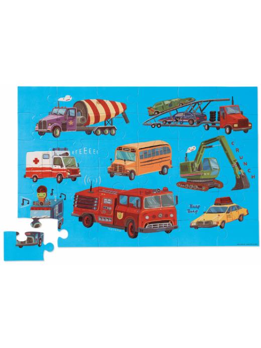 Gap Babys Vehicle Crocodile Creek Floor Puzzle