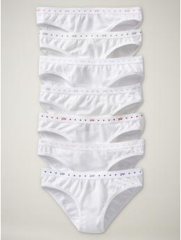 GapKids: Logo heart bikinis (7-pack) - white