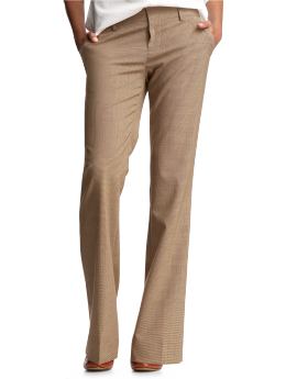 Women: Houndstooth hip slung pants - houndstooth