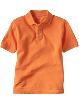 GapKids: Solid pique polo - orange jubilee