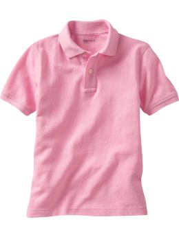 GapKids: Solid pique polo - parfait pink