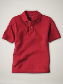 Solid pique polo