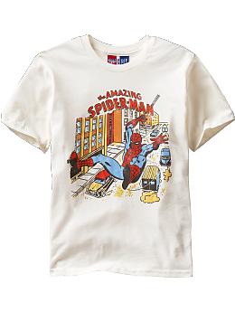 BabyGap: Junk Food Spiderman T - white sail