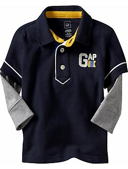 BabyGap: 2-in-1 logo polo - blue galaxy