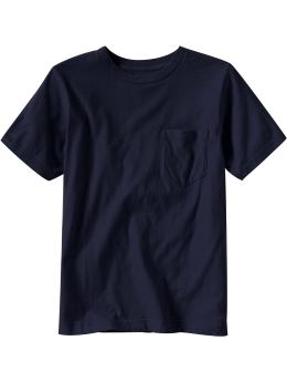 GapKids: Classic pocket T - blue galaxy