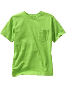 GapKids: Classic pocket T - praslin green