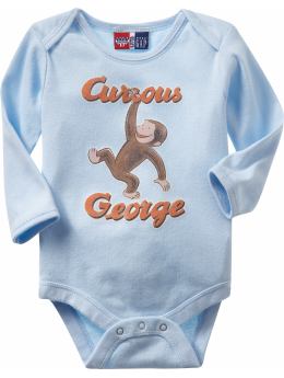 BabyGap: Junk Food long-sleeved graphic bodysuit - monkey