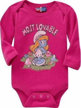 BabyGap: Junk Food long-sleeved graphic bodysuit - smurfette