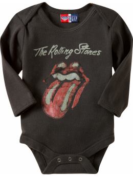 BabyGap: Junk Food long-sleeved graphic bodysuit - stone