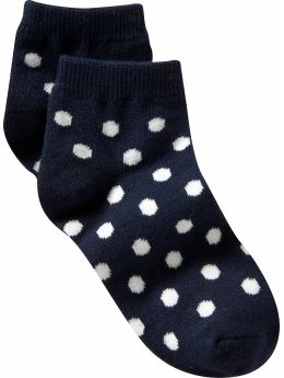 GapKids: Polka-dot ankle socks - blue galaxy