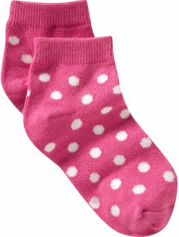 GapKids: Polka-dot ankle socks - hot pink
