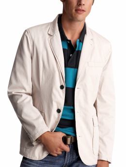 Men's Clothing: Men: Garment-dyed blazer: Blazers & Vests | Gap : sport coats blazers gap