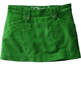 GapKids: Brushed corduroy pleated skirt - happy green