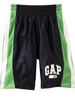 BabyGap: Sporty logo shorts - blue galaxy