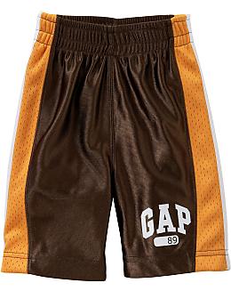 BabyGap: Sporty logo shorts - brown