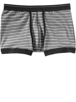 Men: Harlow striped boxer briefs - gray stripe