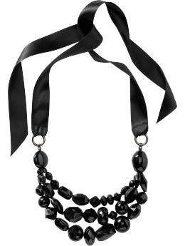 Women's Clothing: Women's Clothing: Beaded ribbon necklace: Accessories New Arrivals | Gap from gap.com