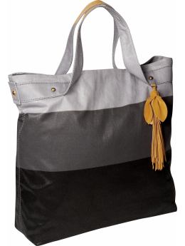 Women: Tassel tote - blue stripe