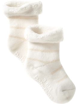 BabyGap: Organic striped socks (2-pack) - natural