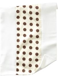 Organic polka-dotted burp cloths (2-pack)