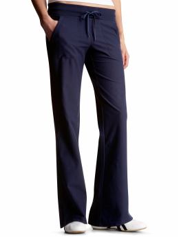 Women: Sueded sport pants - navy