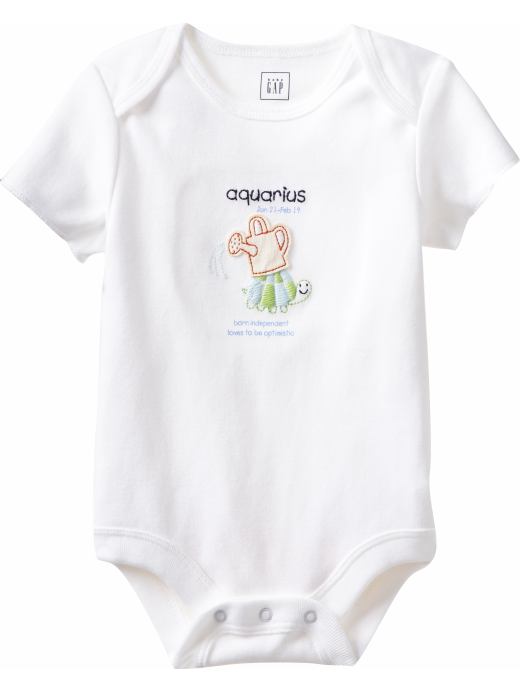 Gap Organic Zodiac Short-Sleeved Bodysuit