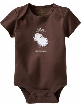 BabyGap: Organic zodiac short-sleeved bodysuit - aries