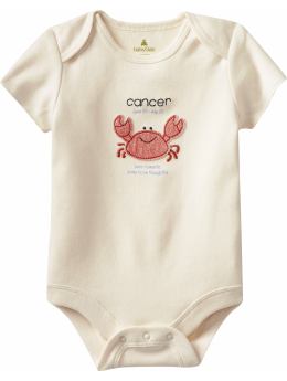 BabyGap: Organic zodiac short-sleeved bodysuit - cancer